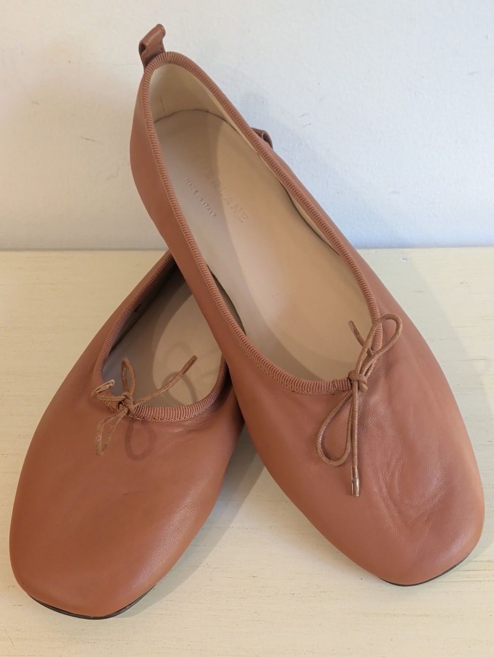 Everlane Women’s Ballet Flats in Almond Tan Leather Size 8
